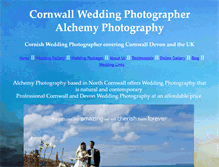 Tablet Screenshot of cornwall-wedding-photographer.co.uk
